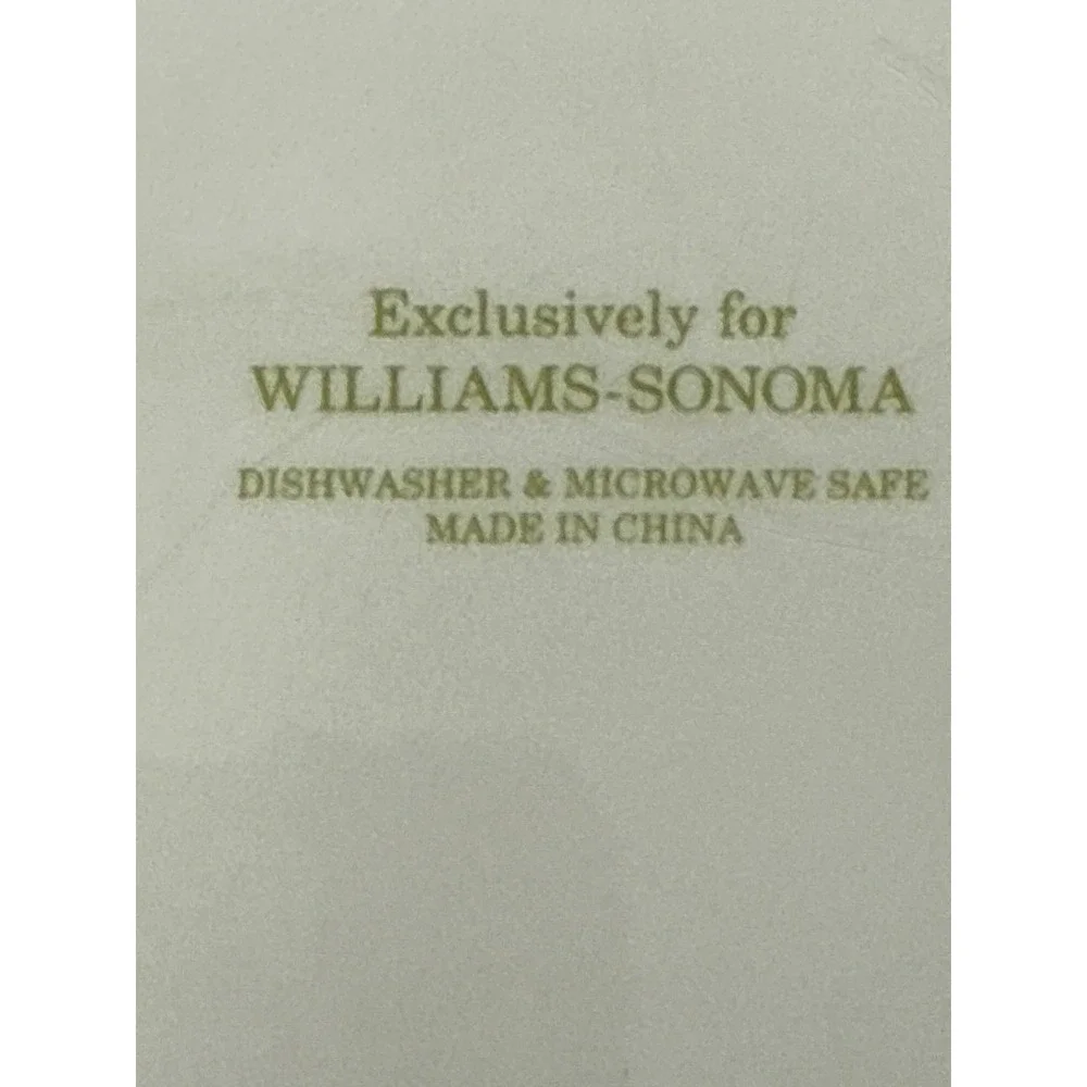 Williams Sonoma Citrus Botanical Plate‎ Green Lime Lemon Blossom 8